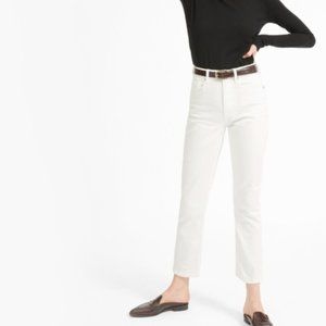 Everlane cheeky straight jean in Bone/Ankle length